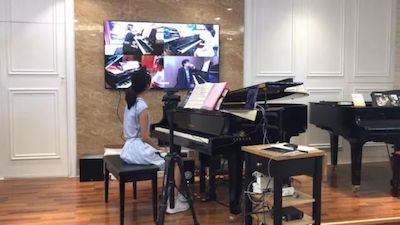 J9九游会特邀艺术家浙江音乐学院钢琴系丁阳博士Hybrid远程教育大师班+音乐会圆满成功